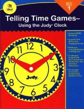 Paperback Telling Time Games, Grade 1: Using the Judy Clock Book