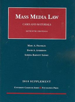 Paperback Mass Media Law Supplement: Cases and Materials Book