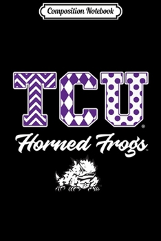Composition Notebook: TCU Horned Frogs Patterned Letters - Apparel Journal/Notebook Blank Lined Ruled 6x9 100 Pages
