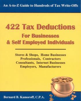 Paperback 422 Tax Deductions for Businesses & Self Employed Individuals Book