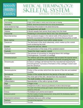 Paperback Medical Terminology: Skeletal System (Speedy Study Guides) Book