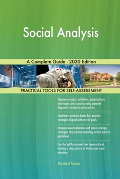 Paperback Social Analysis A Complete Guide - 2020 Edition Book