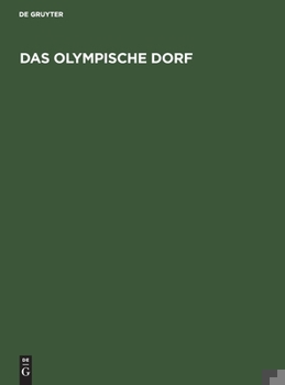 Hardcover Das Olympische Dorf [German] Book