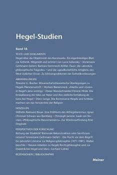 Paperback Hegel-Studien / Hegel-Studien Band 18 (1983) [German] Book