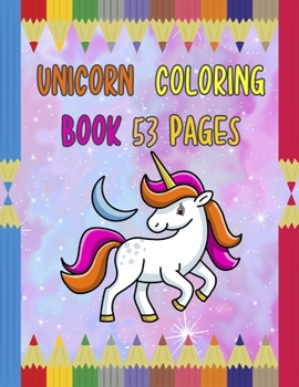 Unicorn coloring book: gift birthday pink unicorn paperback