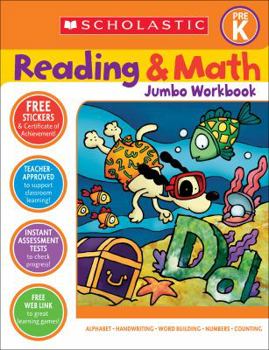 Paperback Reading & Math Jumbo Workbook: Grade Prek Book