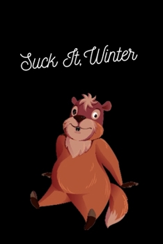 Funny Groundhog Day Theme Wide Ruled Line Paper