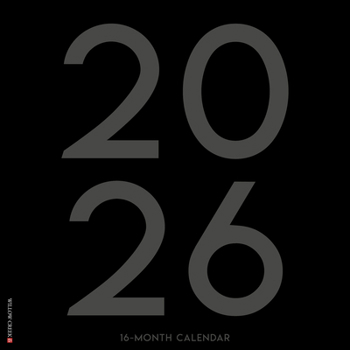 Calendar Black & White Professional Large Grid 2026 12 X 12 Wall Calendar Book