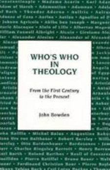 Hardcover Whos Who in Theology Book