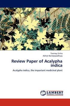 Paperback Review Paper of Acalypha Indica Book