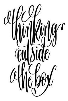 Paperback Thinking Outside The Box: 6x9 College Ruled Line Paper 150 Pages Book
