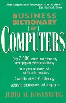 Paperback Business Dictionary of Computers Book