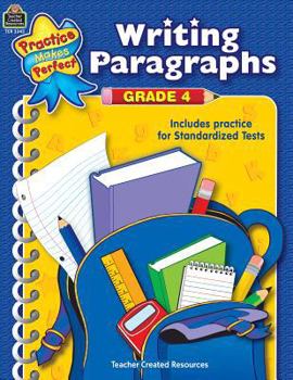 Paperback Writing Paragraphs Grade 4 Book