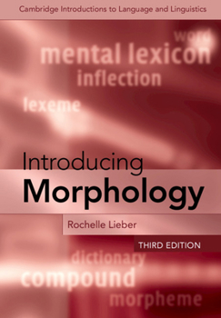Introducing Morphology - Book  of the Cambridge Introductions to Language and Linguistics