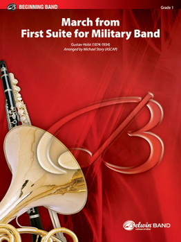 Paperback March from First Suite for Military Band: Conductor Score & Parts Book