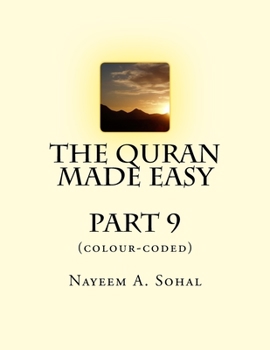 Paperback The Quran Made Easy (colour-coded) - Part 9 Book