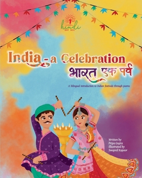 Paperback India - A Celebration: A bilingual introduction to Indian festivals Book