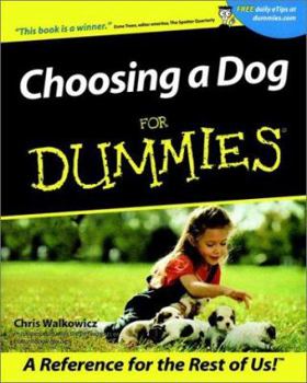 Paperback Choosing a Dog for Dummies Book