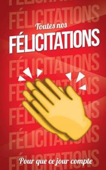 Toutes nos FELICITATIONS - Rouge - Carte livre d'or: Taille M (12,7x20cm)