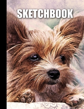Sketchbook: Cute Puppy Dog Cover Design | White Paper | 120 Blank Unlined Pages | 8.5" X 11" | Matte Finished Soft Cover