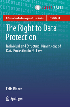 Paperback The Right to Data Protection: Individual and Structural Dimensions of Data Protection in EU Law Book