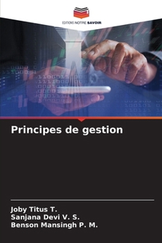 Paperback Principes de gestion [French] Book