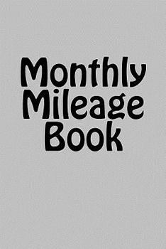 Paperback Monthly Mileage Book