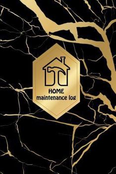 Paperback HOME Maintenance log: Home Maintenance Log for a template to keep track of renovation repairs and service for Home, Office, building: black Book