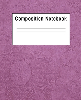 Paperback Composition Notebook: Geometric Pink & Purple Book