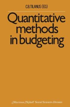 Paperback Quantitative Methods in Budgeting Book