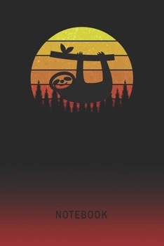 Paperback Notebook: Sloth Blank Wide Ruled Lined Paper Notepad - Writing Pad Journal - Assignments Taking Class Notes Homework Studying Ma Book