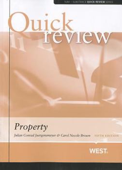 Paperback Juergensmeyer and Brown's Sum and Substance Quick Review on Property, 5th Book
