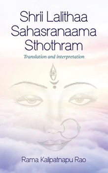 Paperback Shrii Lalithaa Sahasranaama Sthothram Book