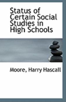 Status of Certain Social Studies in High Schools