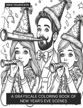 New Year's Eve: A Grayscale Coloring Book of New Year's Eve Scenes