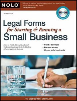 Paperback Legal Forms for Starting & Running a Small Business [With CDROM] Book