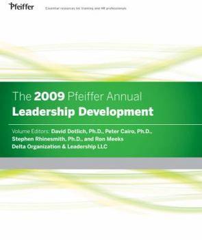 Hardcover The 2009 Pfeiffer Annual: Leadership Development Book