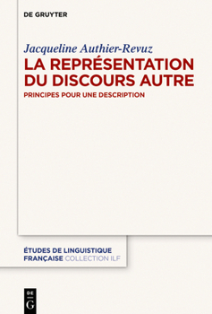 Paperback La Représentation du Discours Autre [French] Book