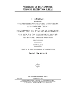 Paperback Oversight of the Consumer Financial Protection Bureau Book