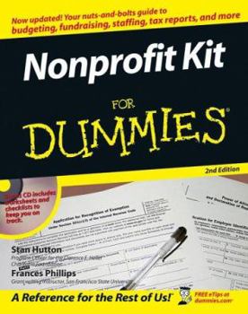 Paperback Nonprofit Kit for Dummies [With CD-ROM] Book