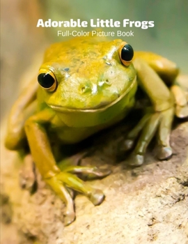 Paperback Adorable Frogs Full-Color Picture Book: Toads Picture Book for Children, Seniors and Alzheimer's Patients -Amphibians Wildlife Nature Book