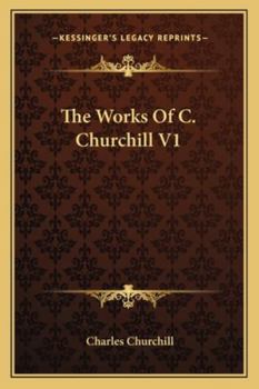 Paperback The Works Of C. Churchill V1 Book