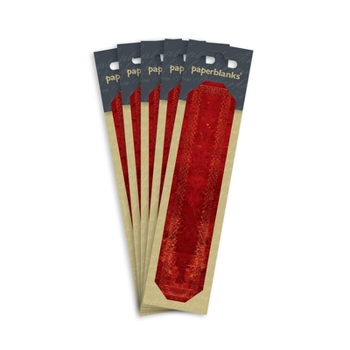 Paperback Paperblanks Venetian Red 5-Pack Refill Old Leather Collection Bookmark Book