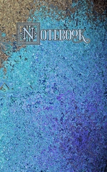 Notebook: Peacock Glass, Blue, Green and Tan - College Ruled, Medium Ruled Paper, Small Convenient Size