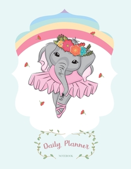 Daily planner notebook: Daily planner Notebook with Cute Cartoon cover Extra large (8.5 x 11) inches, 110 pages, Daily planner notebook