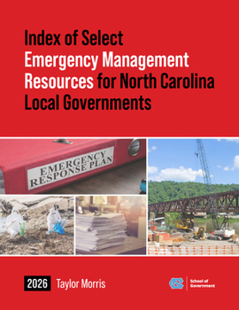 Paperback Index of Select Emergency Management Resources for North Carolina Local Governments Book