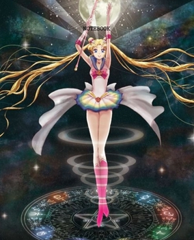 Notebook: Sailor Moon Anime Soft Glossy Cover College Ruled Pages Book 7.5 x 9.25 Inches 110 Pages