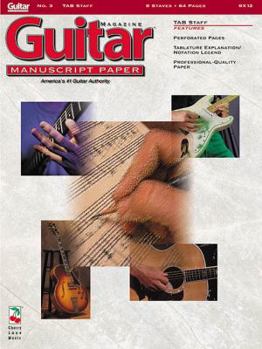 Paperback Guitar(tm) Magazine Manuscript Paper - #3 Tab Staff - 9 Inch. X 12 Inch. Book