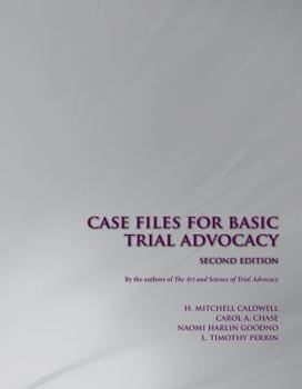 Paperback Case Files for Basic Trial Advocacy Book