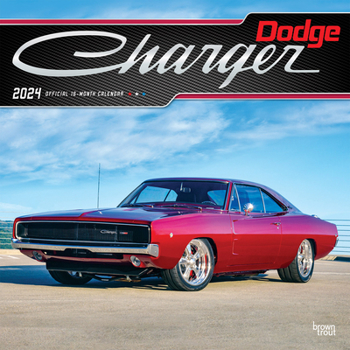 Calendar Dodge Charger 2024 Square Foil Book